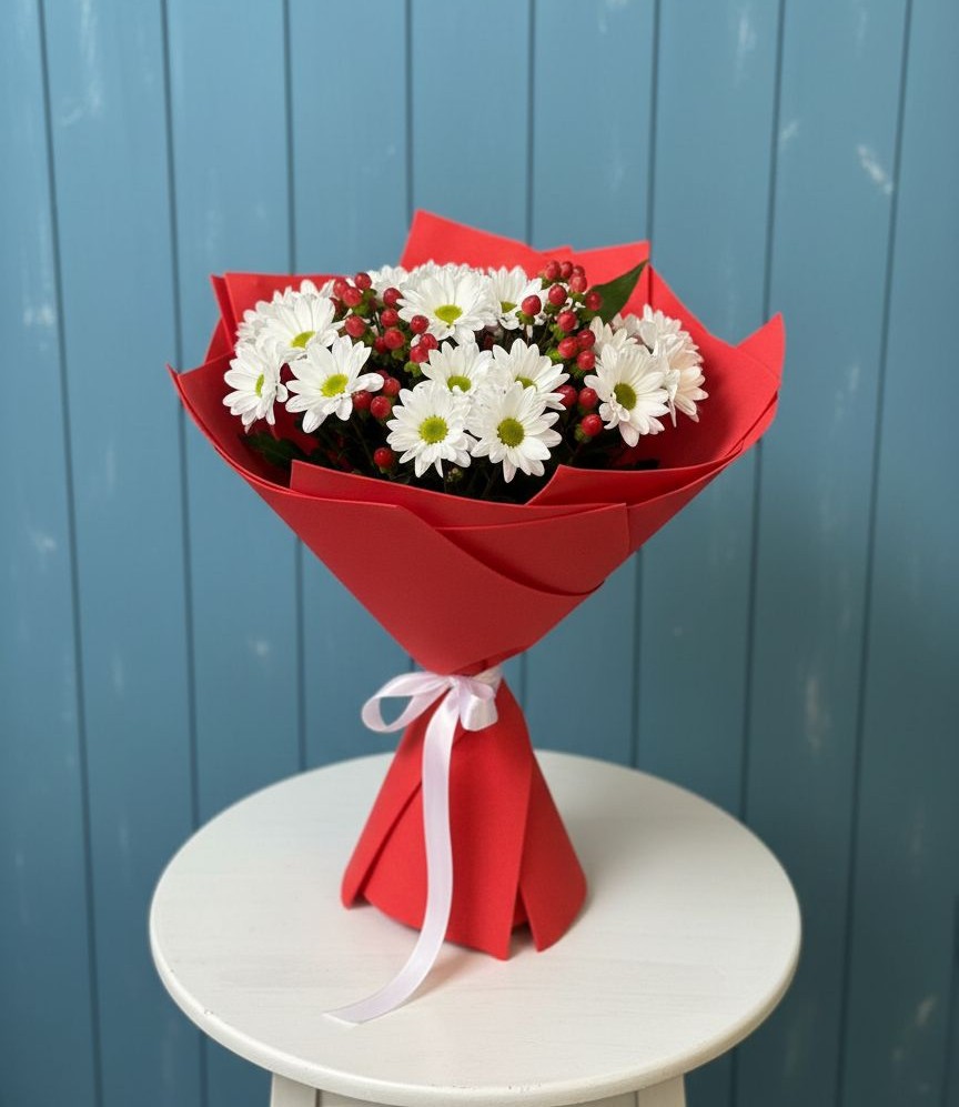 Букет цветов из: Хризантемы в Заветном Ростовской области