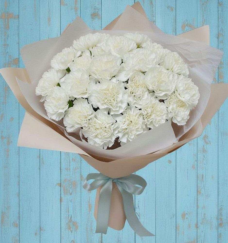 Букет цветов из: Гвоздики в Заветном Ростовской области