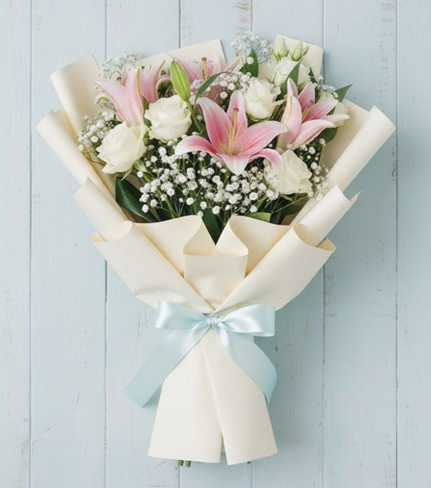 Букет цветов из: Лилии в Заветном Ростовской области