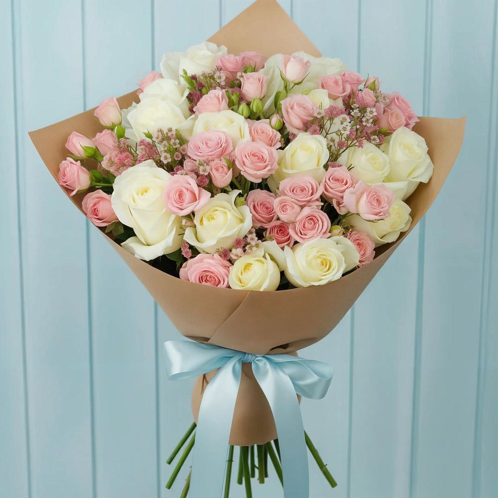 Букет цветов из: Розы в Заветном Ростовской области