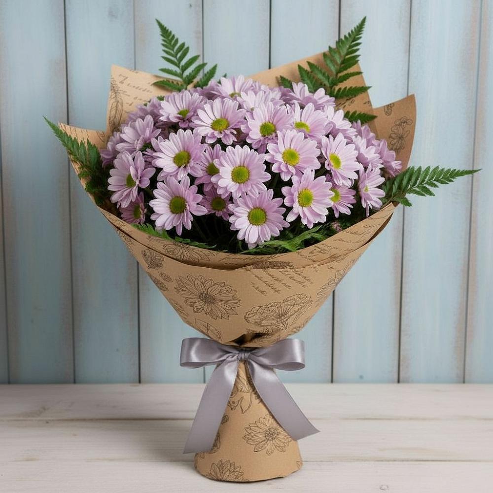 Букет цветов из: Хризантемы в Заветном Ростовской области