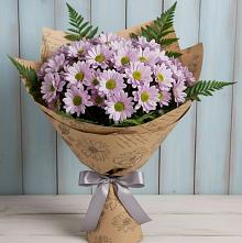 Букет цветов из:  Хризантемы #REPLACE_PRED# Заветном Ростовской области