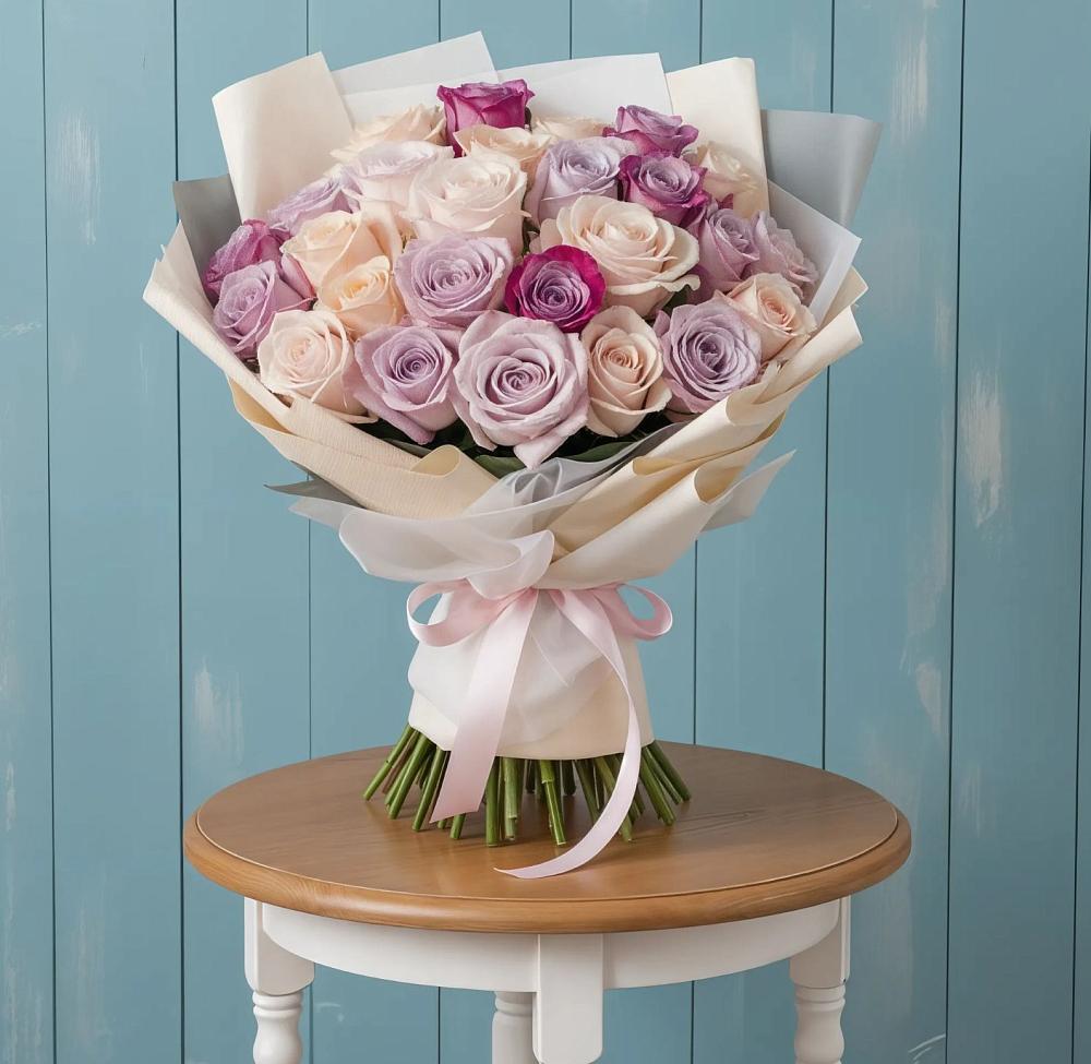 Букет цветов из: Розы в Заветном Ростовской области