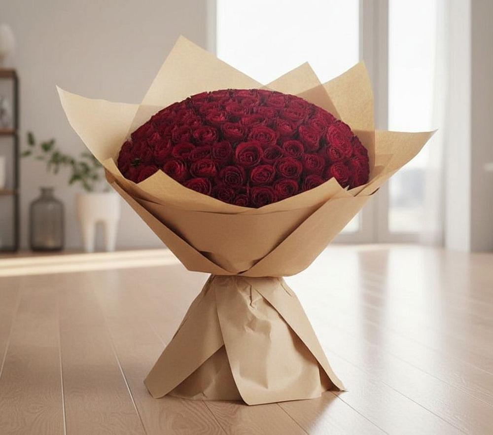 Букет 101 Красная роза в Заветном Ростовской области