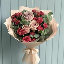 Букет цветов из:  Гвоздики и Розы в Заветном Ростовской области